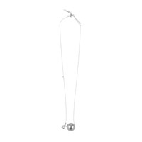 Pendentif chic en perles avec petit zircon, chaîne fine délicate en acier inoxydable, ornements gracieux pour femmes TGXL14737