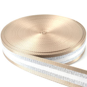 REWIN-correas <span class=keywords><strong>de</strong></span> hombro para bolso, correas <span class=keywords><strong>de</strong></span> nailon Multicolor <span class=keywords><strong>de</strong></span> 38mm y 50mm con patrón <span class=keywords><strong>de</strong></span> rayas y purpurina plateada, venta al <span class=keywords><strong>por</strong></span> mayor - Product Image 4