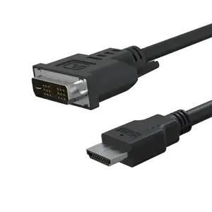 高品质原装1080P 18 + 1针DVI电缆视频2端口镀金公对公2k DVI至高清MI电缆