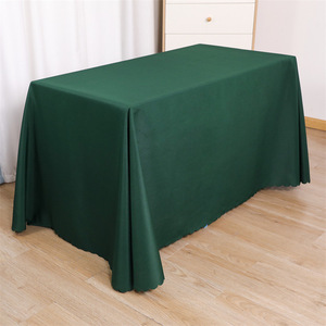 Đám cưới và sự kiện Polyester Khăn trải bàn đồng bằng dệt vải - Product Image 5