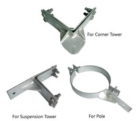 Pince de fixation en acier galvanisé à chaud avec support de suspension pour câble ADSS