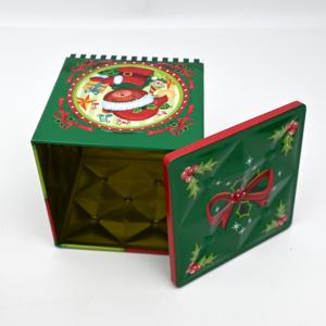 Ready Stock Square Tin <b>Box</b> For Christmas Eve Apple Packaging Custom Printing <b>Empty</b> Metal Square <b>Gift</b> Tin <b>Box</b> For Xmas Fruit Pres - Product Image 2