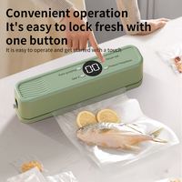 Scelleuse sous vide rechargeable compacte pour la cuisine, machine de scellage et d'emballage sous vide entièrement automatique