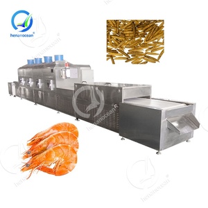 OCEAN Shrimp <b>Microwave</b> Conveyor Oven Insect Mealworm <b>Microwave</b> Tunnel Dryer Machine <b>Microwave</b> Dryer / Mesh Belt Dryer / Microwav - Product Image 1