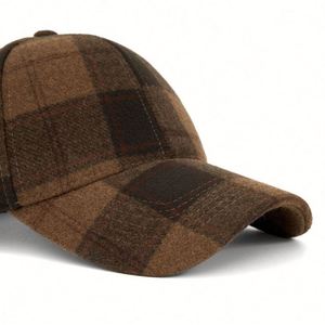 2025 New Autumn Winter Unisex Plaid Baseball Cap Casual British Fashion Sports <b>Hat</b> <b>for</b> Women Men Warm Retro Daily Outdoor <b>Hat</b> - Product Image 2