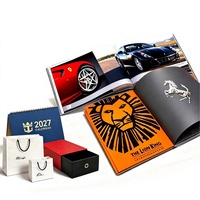 Brochure promotionnelle d'entreprise, catalogue relié, magazine, impression de manuel, échantillon personnalisé, dépliant imprimé en offset sur papier