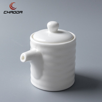 CHAODA pabrik pasokan langsung harga grosir keramik Pot saus kedelai botol saus dengan tutup keramik Dispenser kedelai