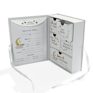 Tùy chỉnh sinh thái thân thiện trang trí tông giấy bé đầu tiên răng lưu niệm hộp với Ribbon - Product Image 4