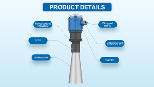 Medidor de Nível de Radar Inteligente Integrado para Medição de Nível de Água e Material, Faixa de Medição: 0-5m, 0-10m, 0-15m, 0-25m - Product Image 3