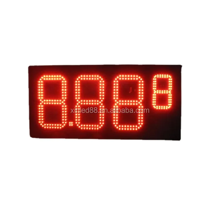 Preço melhor 8 "10" 12 "16" 20 "24" 36 "8.889/10 7 segmento preço de gás led sinal de preço led para tela de estação de gás de gasolina