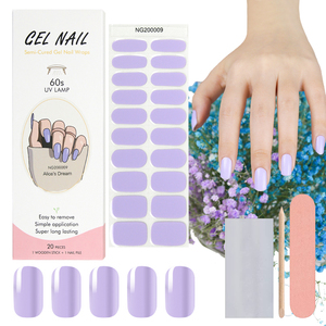 Huiszi Nhà Máy Cung Cấp Giáng Sinh Tùy Chỉnh Nail Full Nail Polish Gel Nail Polish Sticker Kết Thúc Tốt Đẹp - Product Image 3