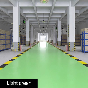 Peinture pour sols à base d'eau multicolore, pour sols en ciment d'usine, résistante à l'humidité et antistatique, peinture pour sols trois-en-un - Product Image 3