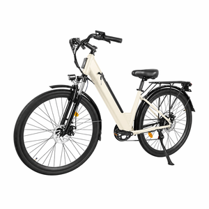 Vélo électrique urbain 28 pouces pour la ville, vélo électrique familial pour la conduite en ville, vélo électrique hybride avec porte-bagages arrière compatible avec siège enfant - Product Image 4