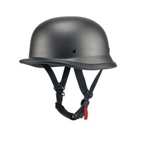 Casque moto vintage pour homme, style rétro WW2 allemand, chromé, demi-face, pour vélo électrique – Meilleure vente