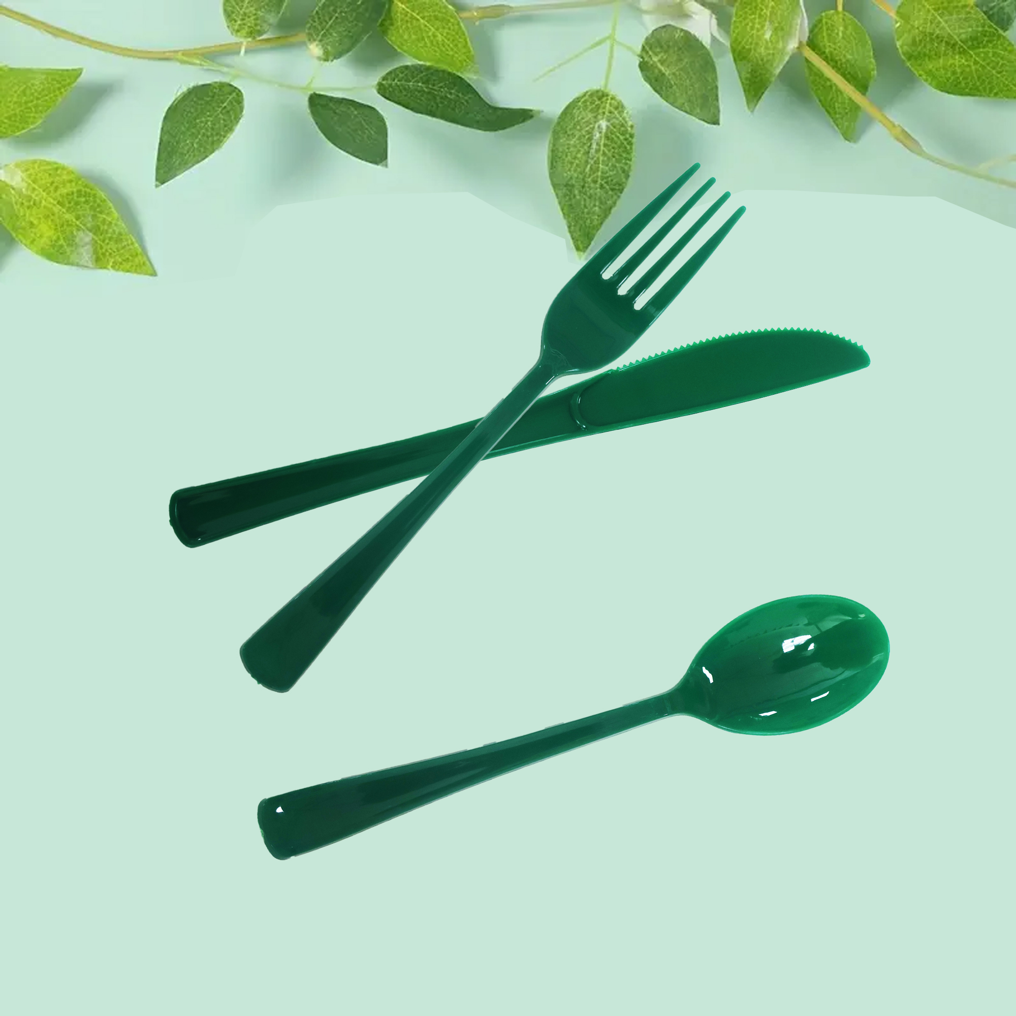 KIBON Bamboo Forks, 100 Individually Wrapped Disposable Forks, Biodegradable Packaging, Sturdy, Eco-Friendly, Heat-Resistant, Compostable Utensils For All Occasions, Sustainable Plastic Alternative - View #2