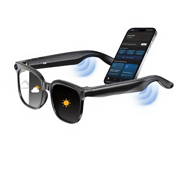 Smart Glasses Camera Photo & Video Recording AI Language Translator Audio Eyewear for International Meetings Small MOQ Custom