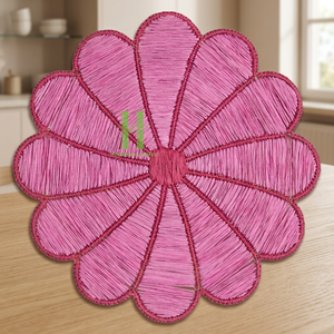 Meilleures ventes, produit phare, set de table en corde de papier fait main, set de table fleuri, écologique, pour la décoration de la salle à manger, fabriqué au Vietnam - Product Image 1