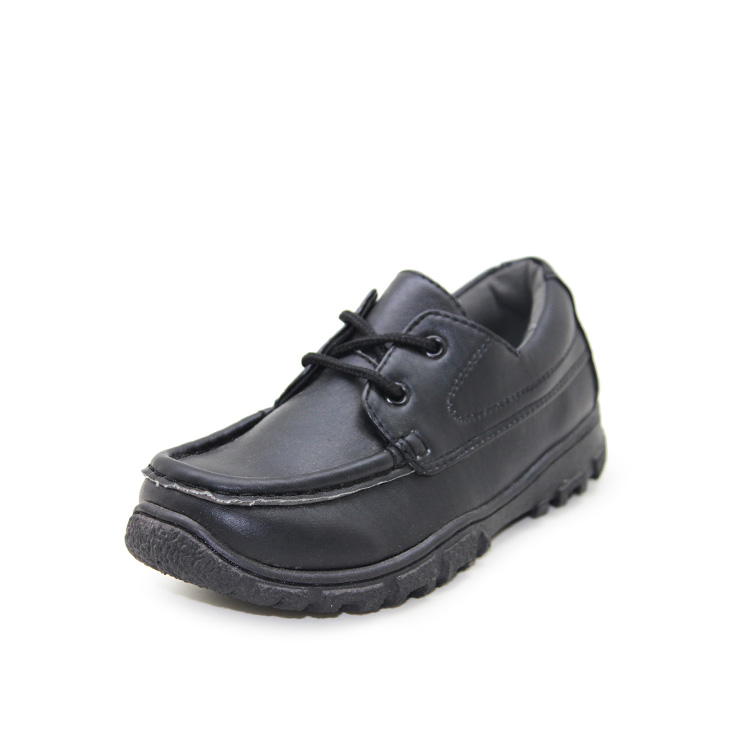 Демисезонные дышащие кожаные черные дизайнерские Повседневные Классические туфли для мальчиков