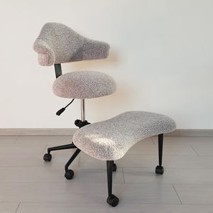 Moderna sedia <span class=keywords><strong>ergonomica</strong></span> in ginocchio comoda <span class=keywords><strong>poltrona</strong></span> in tessuto <span class=keywords><strong>per</strong></span> casa <span class=keywords><strong>ufficio</strong></span> con pedali <span class=keywords><strong>per</strong></span> la meditazione Yoga-Design sgabello scimmia - Product Image 3