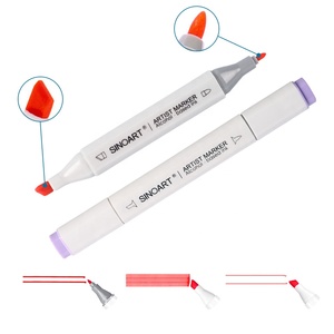 SINOART Art Markers Set pennarelli a doppia testa per schizzi d'artista pennarelli per pittura acrilica penne a base di <span class=keywords><strong>alcol</strong></span> - Product Image 1