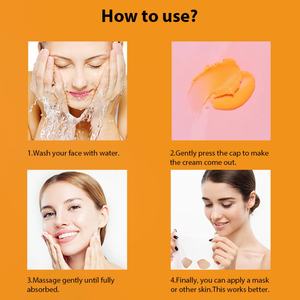 Organic Day and Night Deep Hydrating Moisturizing Dark Spots Acne Papaya Kojic Acid Glutathione <b>Face</b> Cream - Product Image 5