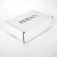 Boîte d'expédition de bijoux en carton ondulé personnalisée, boîte d'expédition de luxe mate avec impression intérieure pour accessoires de bijoux, emballage