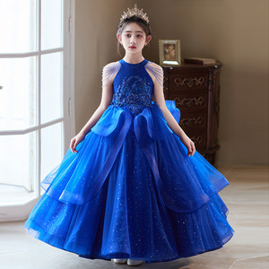 tiffany green bridesmaid dresses Girls Multi Color Beaded Full Lace Hi-Low Flower Girl Dress 4-14   SophiasStyle.com