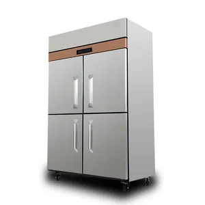 Luxury commercial stainless steel vertical kitchen freezer commercial industry vertical commercial refrigerator