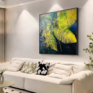 Impresión de lienzo verde sin marco planta verde <span class=keywords><strong>comedor</strong></span> pintura pared arte textura <span class=keywords><strong>para</strong></span> decoración del hogar sala de estar de lujo - Product Image 6