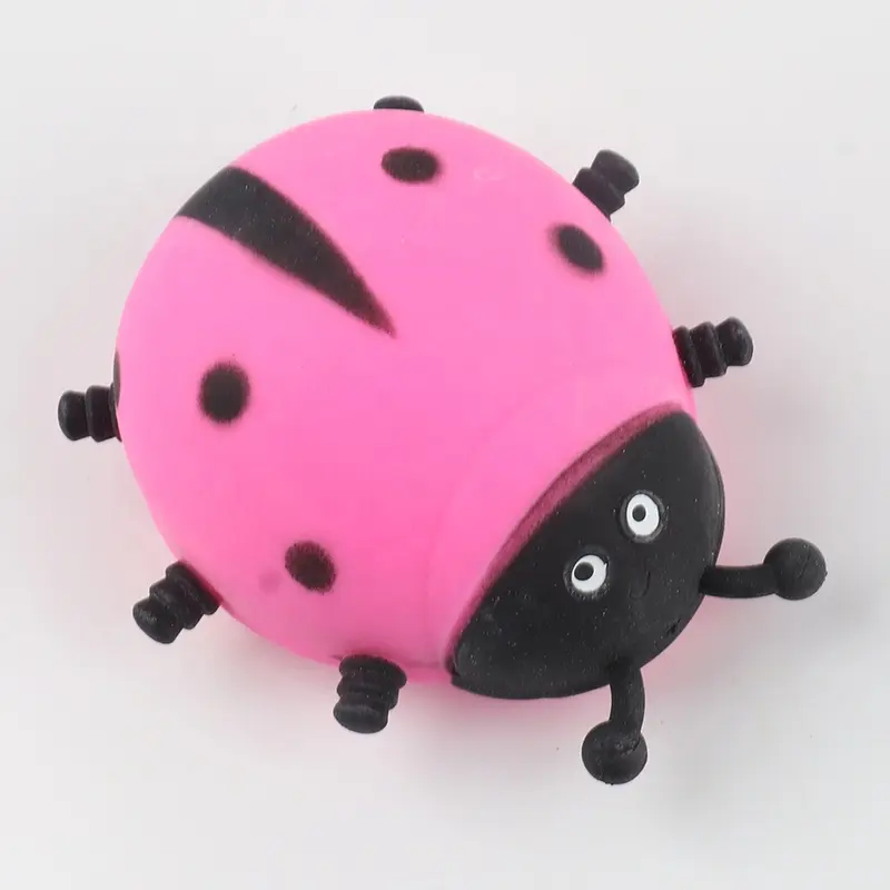 Populaire Squeeze Tpr Zachte Lieveheersbeestje Speelgoed/Promotionele Reliever Zacht Plastic Ladybird Shape Insect Stress Bal Voor Stress
