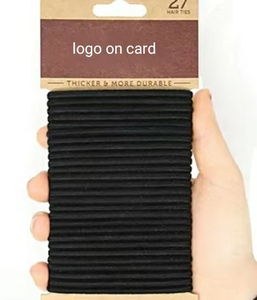 30 pièces sur carte vente en gros de bandes de <span class=keywords><strong>cheveux</strong></span> élastiques de qualité supérieure cravates écologiques 100% cravates à <span class=keywords><strong>cheveux</strong></span> en coton biologique biodégradable pour les filles - Product Image 1