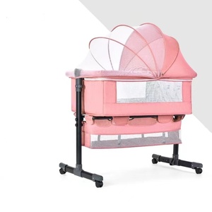 2025 nuevos productos para bebés recién nacidos cuna mecedora móvil plegable cunas para bebés juego de cama mosquitera cama para bebés