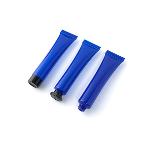 <span class=keywords><strong>Tube</strong></span> d'emballage en feuille ABL en aluminium-plastique de 25 g, couleur bleue personnalisable, avec bouchon intérieur amovible et bouchon à vis plaqué argent - Product Image 4