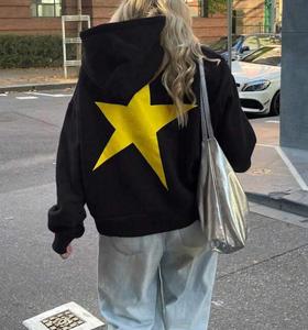 Sudaderas de cuello redondo de manga corta para correr de alta calidad, sudaderas largas personalizadas para mujer, sudaderas de gran tamaño para mujer - Product Image 2