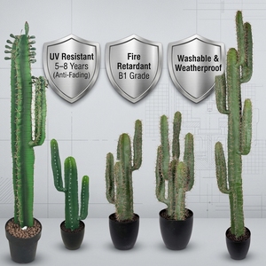 OH ARTS <span class=keywords><strong>Cactus</strong></span> Saguaro <span class=keywords><strong>Artificial</strong></span> Anti-UV, Planta de <span class=keywords><strong>Cactus</strong></span> Columnar <span class=keywords><strong>Artificial</strong></span> en Maceta para Paisajismo de Desiertos al Aire Libre y Decoración Moderna - Product Image 3