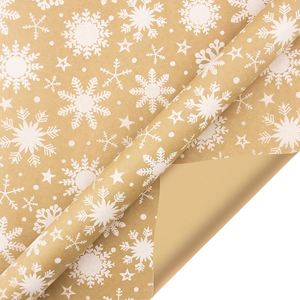 Wholesale <b>Wrapping</b> <b>Paper</b> Christmas Gift Large Sheet Kraft <b>Wrapping</b> <b>Paper</b> for Christmas Folded Flat <b>Paper</b> - Product Image 2