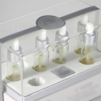 Coffret de luxe pour ampoules, design télescopique, avec insert en éponge acrylique, emballage multicouche, impression à chaud et dorure pour les soins de la peau