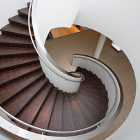 Escaliers incurvés, à la mode, Style moderne, taille personnalisée, belle balustrade, nouveauté,