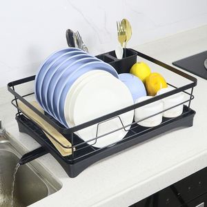 Organizador de Gabinete Bajo Fregadero para Cocina, Novedad, Escurridor de Platos de Acero Inoxidable, Estante Individual para Secar Paños - Product Image 5