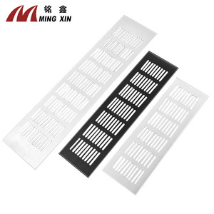 Rejilla de ventilación de aleación de aluminio Ming Xin de 80 mm, rectangular, para puerta de armario, disipación de calor - Product Image 1