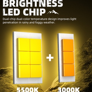 ไฟขับขี่ Sanvi คุณภาพสูง กันน้ำ S300 58-92W ไฟติดกระจังหน้ารถยนต์ ไฟสปอร์ตไลท์ LED อุปกรณ์ตกแต่งรถยนต์ - Product Image 4