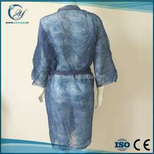 Fornitura di fabbrica monouso PP Non tessuto Kimono bagno PP materiale non tessuto kimono Kimono sanitario camice Kimono usa e getta - Product Image 4