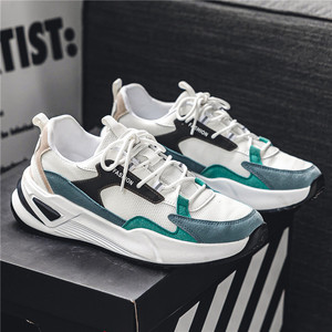 Nouvelles baskets de sport décontractées pour hommes, style Hong Kong, tendance, à semelle épaisse, en maille EVA, colorblock, collection Printemps-Automne 2026 - Product Image 5