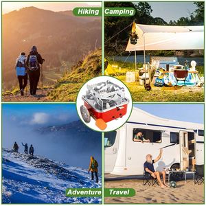 Bếp gas du lịch ngoài trời Baiyuheng, di động, chống gió, mini, gấp gọn, bằng kim loại, dùng cho cắm trại - Product Image 5