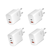 Chargeur Mural Multi-Ports PD QC à Charge Rapide 20W 30W 45W 65W USB-C USB-A Adaptateur Secteur pour Smartphone Ordinateur Portable Vente en Gros