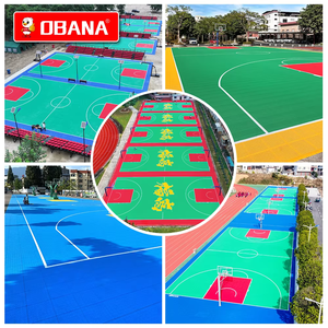 연동 이동식 플라스틱 농구 타일 및 멀티 스포츠 모듈러 pp 바닥재 - Product Image 5