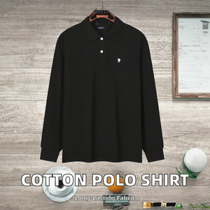 Camisa de Manga Larga de Algodón 100% Puro con Bolsillo, Formal, para Otoño, Transpirable, Cálida, Lisa, Antiarrugas - Product Image 2