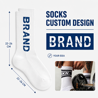 Chaussettes de sport respirantes à logo et motifs personnalisables, tailles et couleurs sur mesure pour la course à pied, le jogging, la marche, le tennis et les sports quotidiens