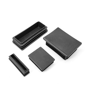 Diyamei Square Plug <b>Plastic</b> Black Pipe Plug For Hardware Pipes Durable Connectors <b>Shelf</b> Supports - Product Image 3