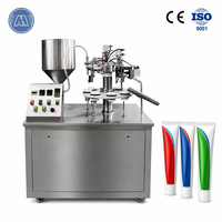 Machine de remplissage semi-automatique pour tubes souples en plastique de crème pour les mains, gel nettoyant visage et cosmétiques